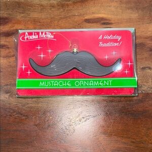 Archie McPhee Black Mustache Ornament